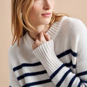Iconic La Ligne Marin Sweater - Blue & White stripes size XS
